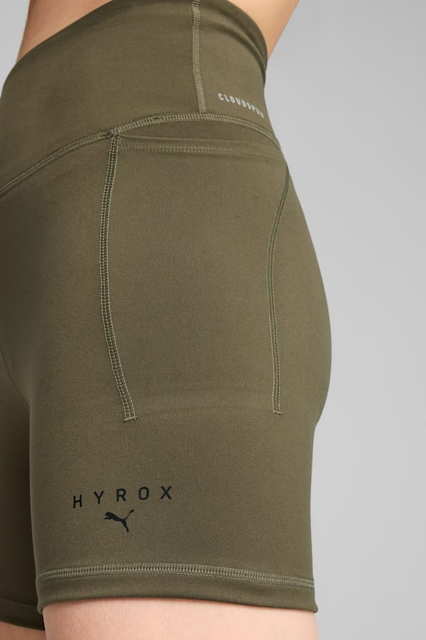 PUMA x HYROX CLOUDSPUN 3" Short Tights Women, Loden Green, extralarge